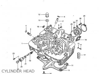 CYLINDER HEAD - GS450L 1983 (D) USA (E03)
