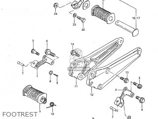 FOOTREST - GS450L 1983 (D) USA (E03)