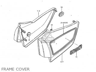 FRAME COVER - GS450L 1983 (D) USA (E03)