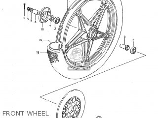 FRONT WHEEL - GS450L 1983 (D) USA (E03)