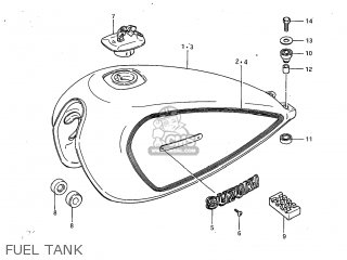 FUEL TANK - GS450L 1983 (D) USA (E03)