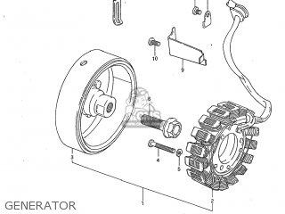 GENERATOR - GS450L 1983 (D) USA (E03)