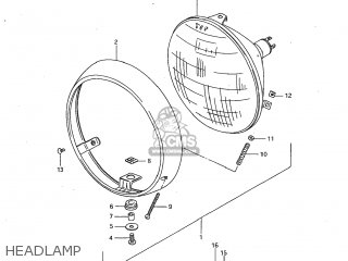 HEADLAMP - GS450L 1983 (D) USA (E03)
