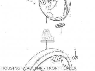HOUSING HEADLAMP - FRONT FENDER - GS450L 1983 (D) USA (E03)