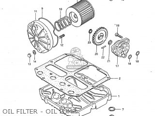 OIL FILTER - OIL PUMP - GS450L 1983 (D) USA (E03)