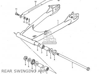 REAR SWINGING ARM - GS450L 1983 (D) USA (E03)