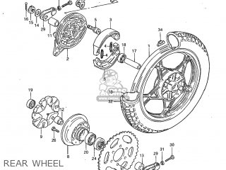 REAR WHEEL - GS450L 1983 (D) USA (E03)