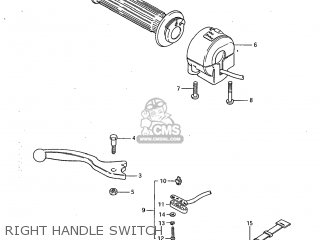 RIGHT HANDLE SWITCH - GS450L 1983 (D) USA (E03)