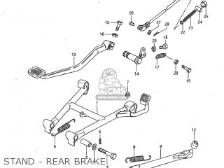 STAND - REAR BRAKE - GS450L 1983 (D) USA (E03)