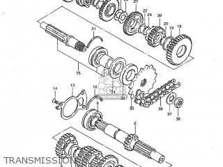 TRANSMISSION - GS450L 1983 (D) USA (E03)