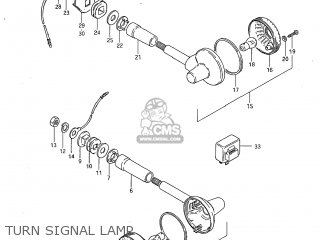 TURN SIGNAL LAMP - GS450L 1983 (D) USA (E03)