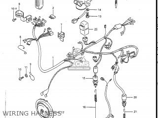 Suzuki GS450L 1985 (F) USA (E03) parts lists and schematics