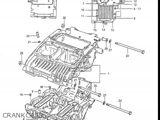 CRANKCASE - GS450L 1985 (F) USA (E03)