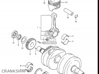 CRANKSHAFT - GS450L 1985 (F) USA (E03)