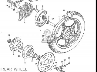 REAR WHEEL - GS450L 1985 (F) USA (E03)