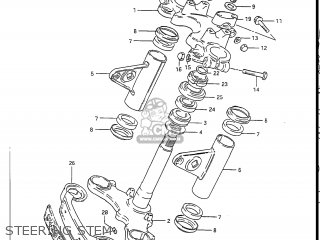 STEERING STEM - GS450L 1985 (F) USA (E03)