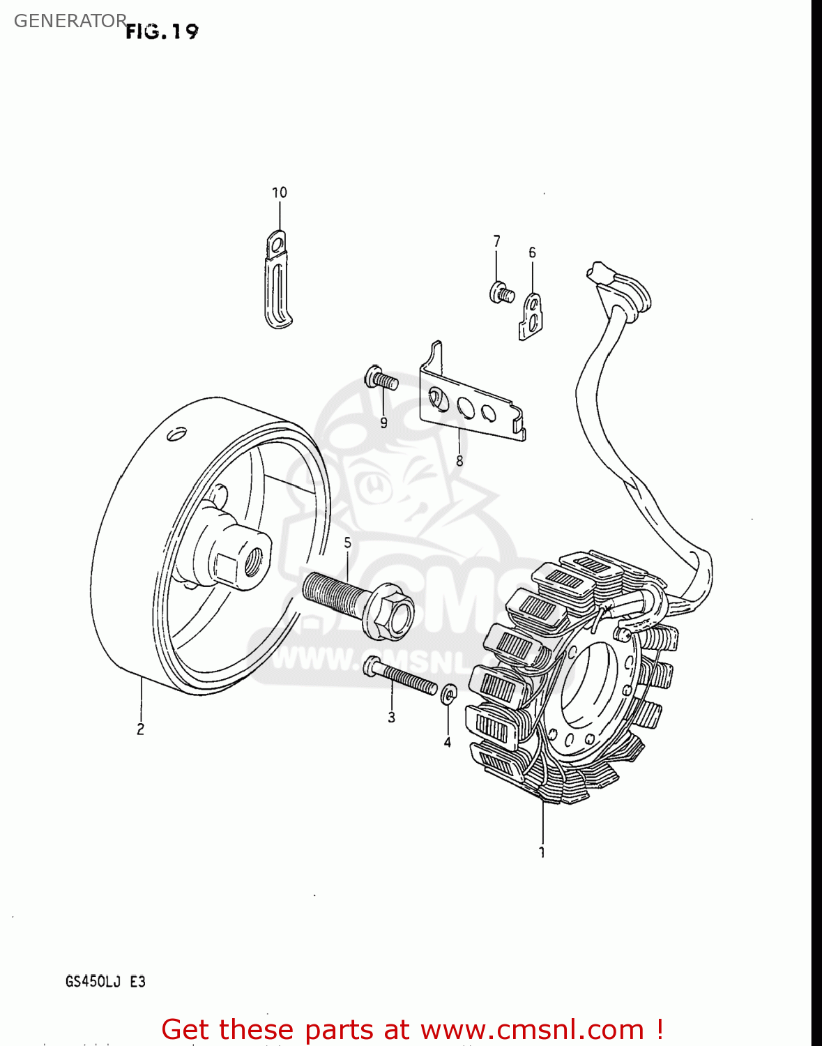 GENERATOR GS450L 1986 (G) USA (E03)