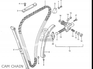 CAM CHAIN - GS450L 1986 (G) USA (E03)