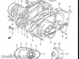 CRANKCASE COVER - GS450L 1986 (G) USA (E03)