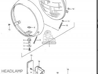 HEADLAMP - GS450L 1986 (G) USA (E03)
