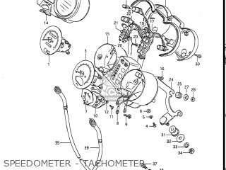 SPEEDOMETER - TACHOMETER - GS450L 1986 (G) USA (E03)