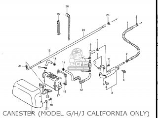 CANISTER (MODEL G/H/J CALIFORNIA ONLY) - GS450L 1987 (H) USA (E03)