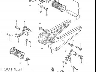 FOOTREST - GS450L 1987 (H) USA (E03)