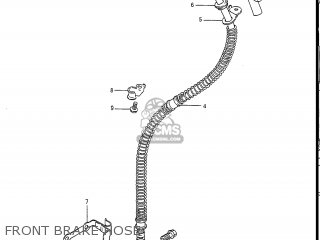 FRONT BRAKE HOSE - GS450L 1987 (H) USA (E03)
