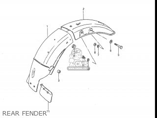 REAR FENDER - GS450L 1987 (H) USA (E03)