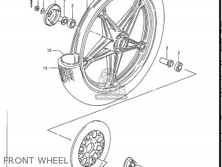 FRONT WHEEL - GS450L 1988 (J) USA (E03)