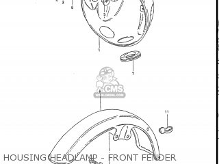 HOUSING HEADLAMP - FRONT FENDER - GS450L 1988 (J) USA (E03)