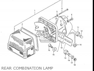 REAR COMBINATION LAMP - GS450L 1988 (J) USA (E03)