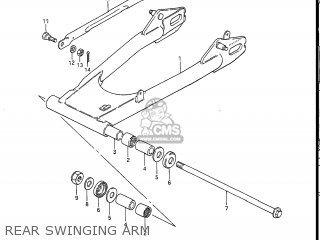 REAR SWINGING ARM - GS450L 1988 (J) USA (E03)