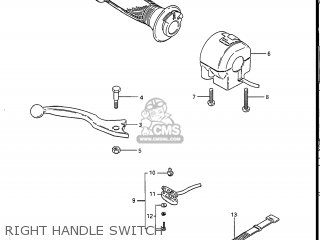 RIGHT HANDLE SWITCH - GS450L 1988 (J) USA (E03)