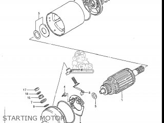 STARTING MOTOR - GS450L 1988 (J) USA (E03)