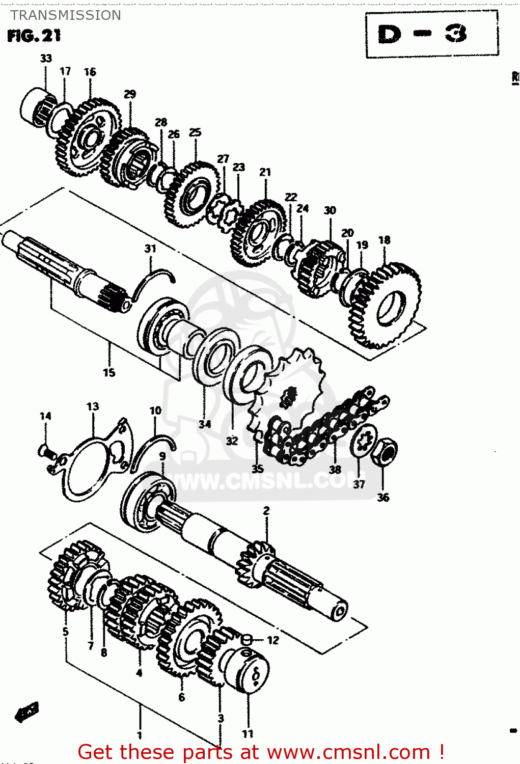 TRANSMISSION GS450S 1982 (D) GENERAL EXPORT (E01)