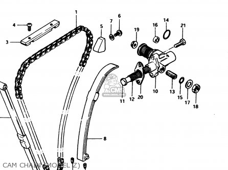 CAM CHAIN (MODEL Z) - GS450S 1982 (D) GENERAL EXPORT (E01)