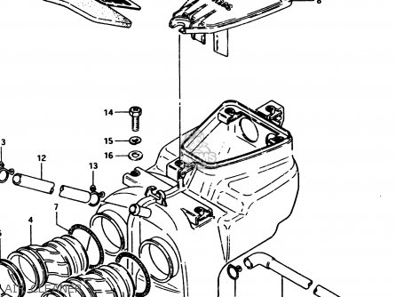 AIR CLEANER - GS450S 1982 (D) GENERAL EXPORT (E01)