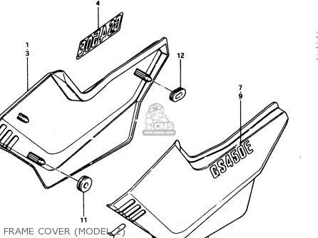 FRAME COVER (MODEL Z) - GS450S 1982 (D) GENERAL EXPORT (E01)