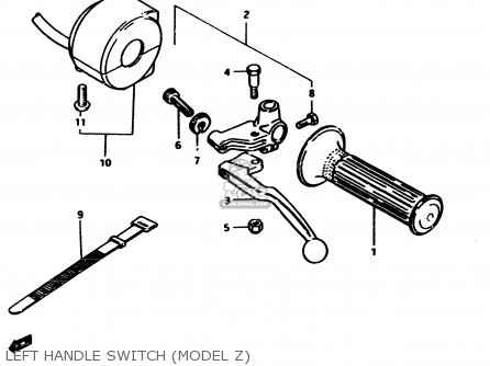 LEFT HANDLE SWITCH (MODEL Z) - GS450S 1982 (D) GENERAL EXPORT (E01)