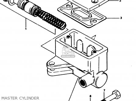 MASTER CYLINDER - GS450S 1982 (D) GENERAL EXPORT (E01)