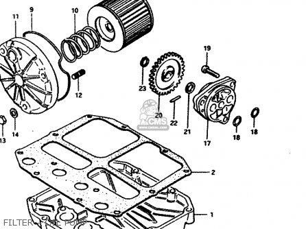 FILTER - OIL PUMP - GS450S 1982 (D) GENERAL EXPORT (E01)