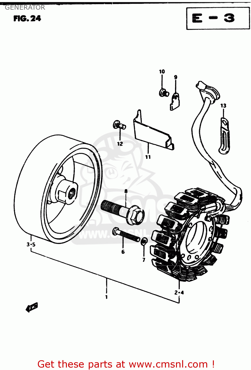 GENERATOR GS450S 1982 (Z) GENERAL EXPORT (E01)