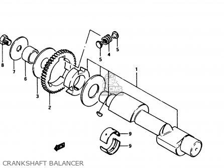 CRANKSHAFT BALANCER - GS450S 1982 (Z) GENERAL EXPORT (E01)