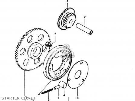 STARTER CLUTCH - GS450S 1982 (Z) GENERAL EXPORT (E01)