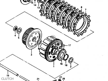 CLUTCH - GS450S 1982 (Z) GENERAL EXPORT (E01)