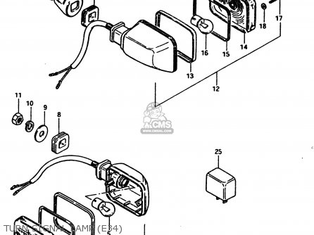 TURN SIGNAL LAMP (E34) - GS450S 1982 (Z) GENERAL EXPORT (E01)