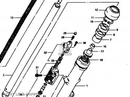 FRONT LEFT DAMPER - GS450S 1982 (Z) GENERAL EXPORT (E01)