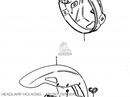 HEADLAMP HOUSING - FRONT FENDER - GS450S 1982 (Z) GENERAL EXPORT (E01)