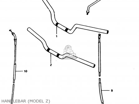 HANDLEBAR (MODEL Z) - GS450S 1982 (Z) GENERAL EXPORT (E01)